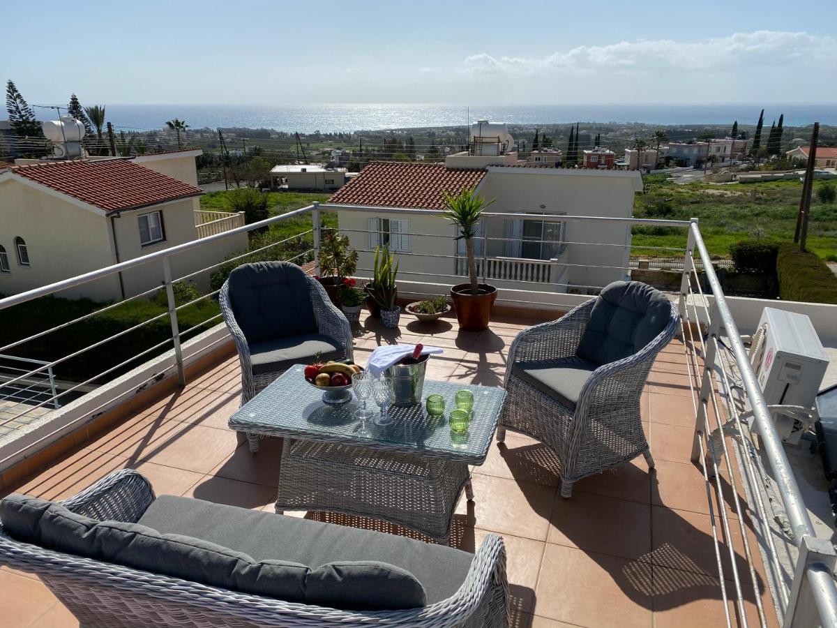 Roof Terrace & Sea View Entire Apartment Πέγεια Εξωτερικό φωτογραφία