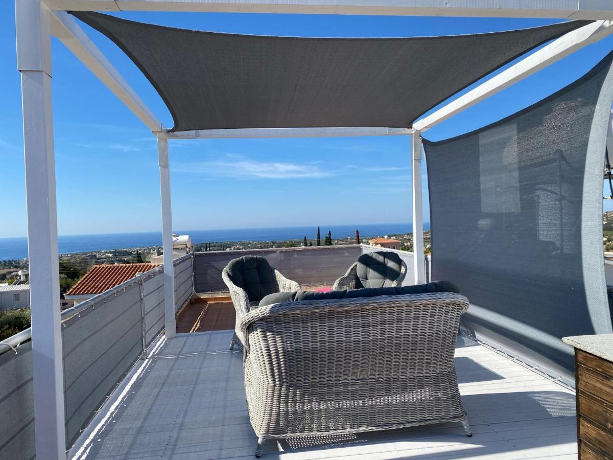 Roof Terrace & Sea View Entire Apartment Πέγεια Εξωτερικό φωτογραφία
