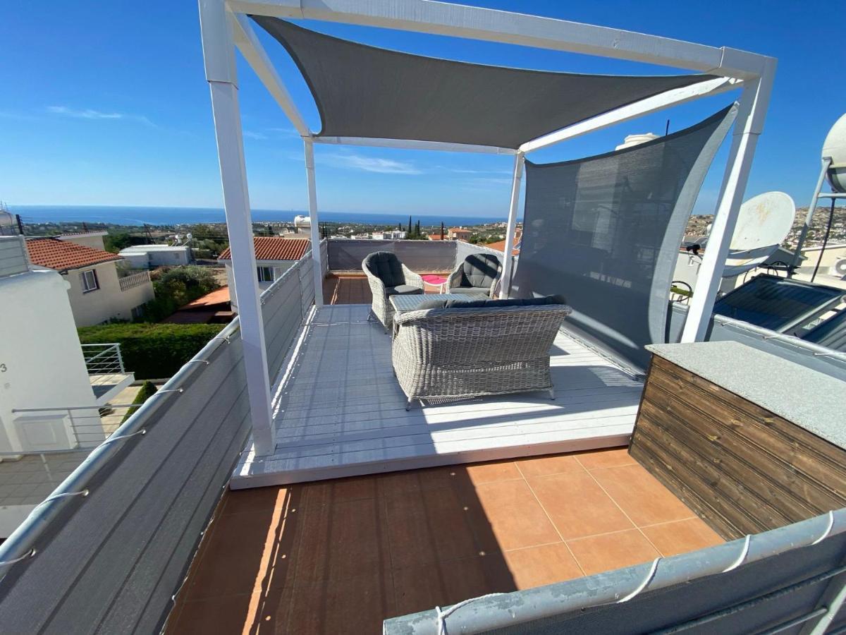 Roof Terrace & Sea View Entire Apartment Πέγεια Εξωτερικό φωτογραφία